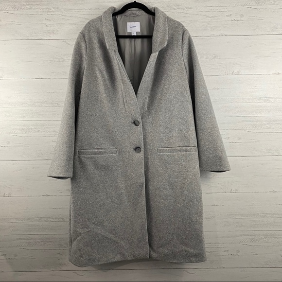 Old Navy Jackets & Blazers - NWT Old Navy Gray Long Button Front Pea Coat